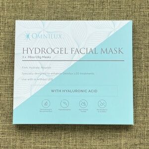 Omnilux Hydrogel Facial Mask [3-pack] brand new and unopened